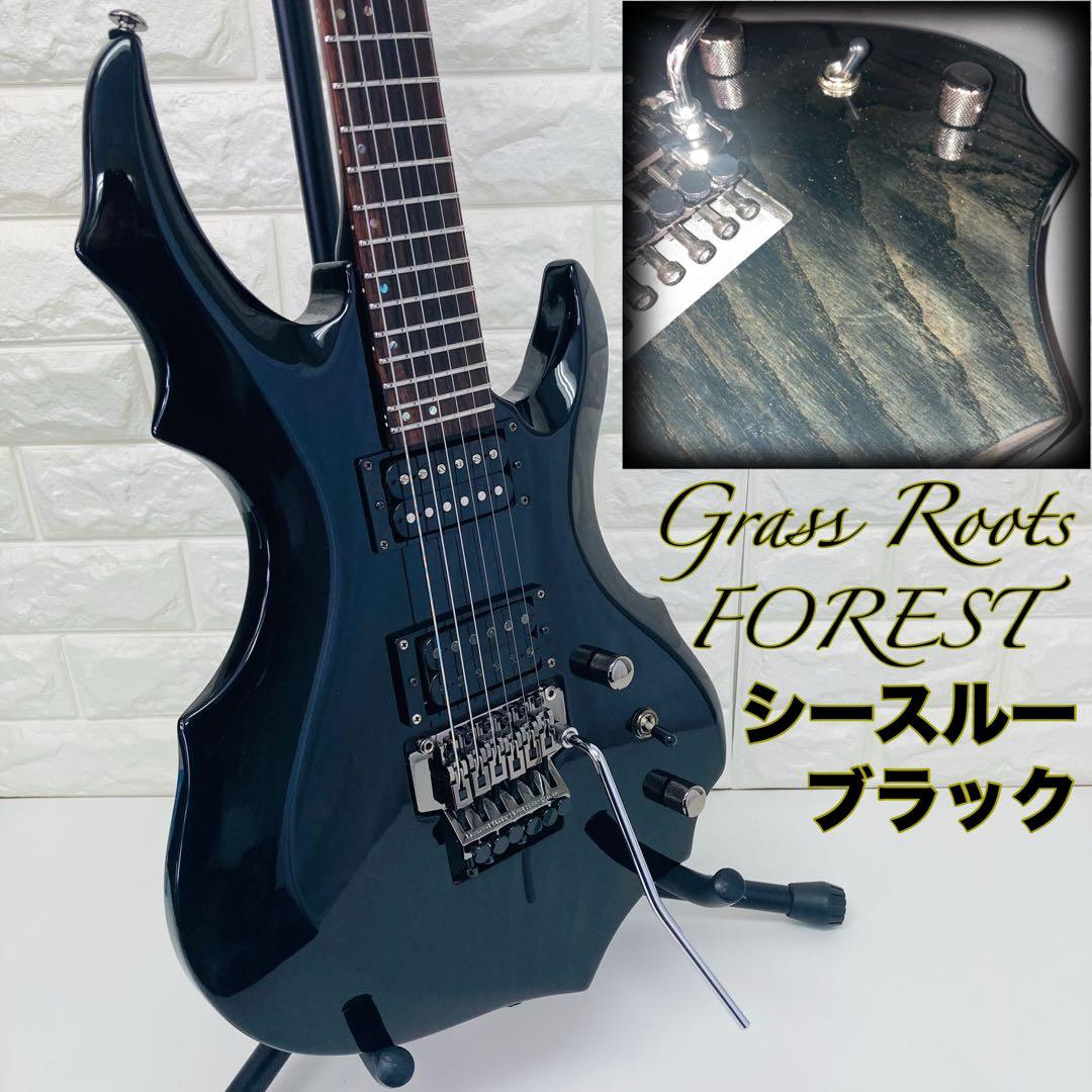 Grass Roots FOREST エレキギター シースルーブラック