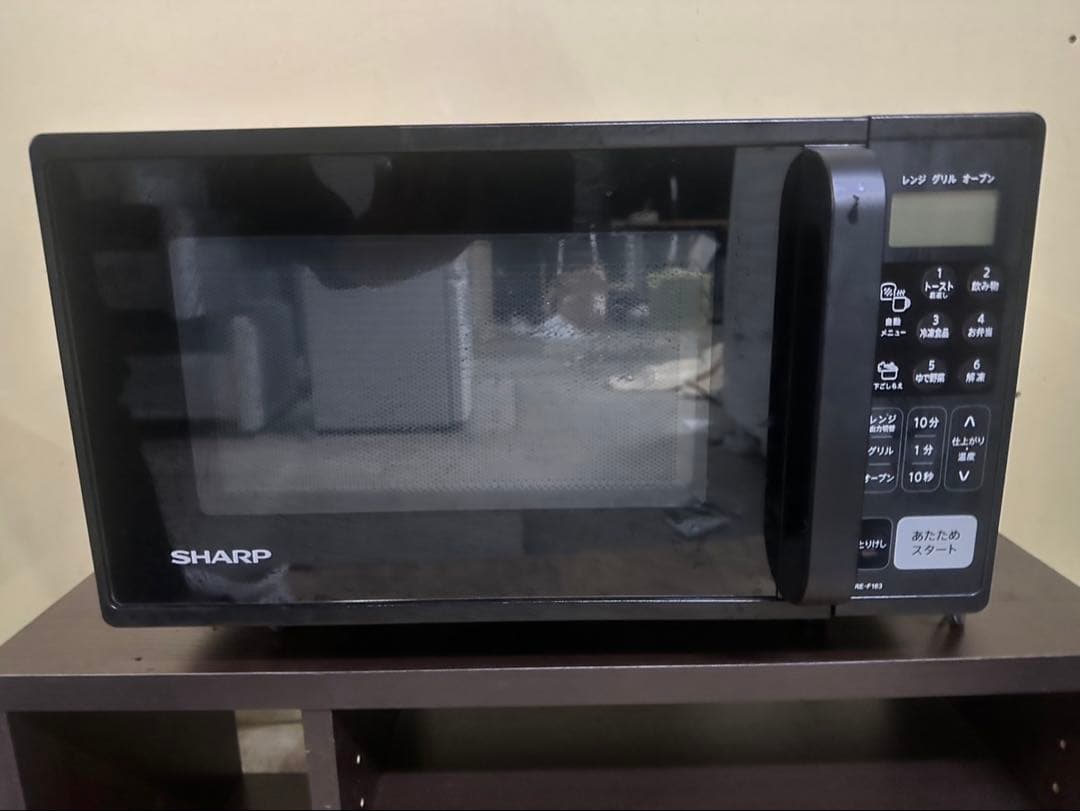 SHARP ブラック電子レンジ RE-F16B