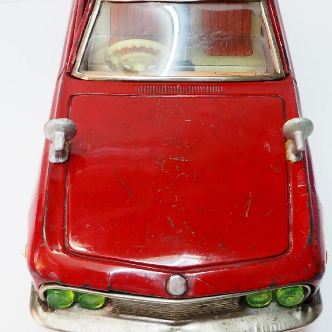 イチコー【初代 日産シルビア赤フリクション】当時物ブリキ製 自動車TIN【箱無】
