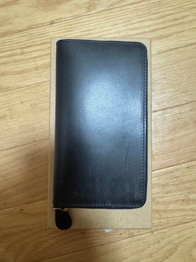 GANZO / ガンゾ ブライドルレザー　 ジッパーペンケース　ブラック