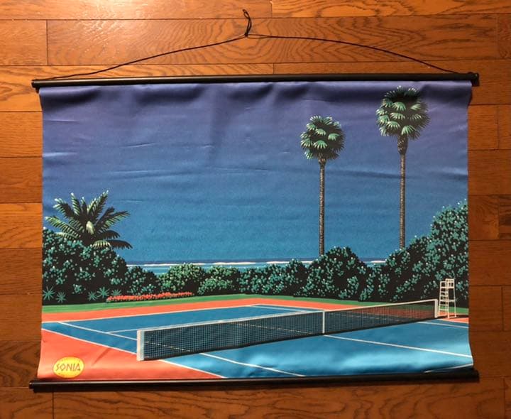 永井博　激レア！1980年代 企業販促物 タペストリー