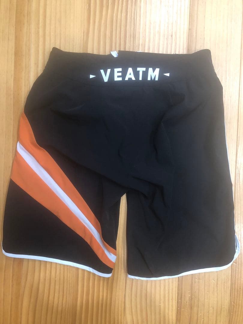 VEATM サーフパンツ Mサイズ ブラック/オレンジ