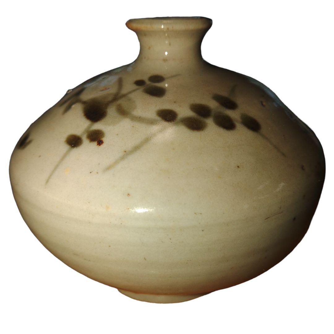 古伊万里　草花文染付油壺　1690～1750年代