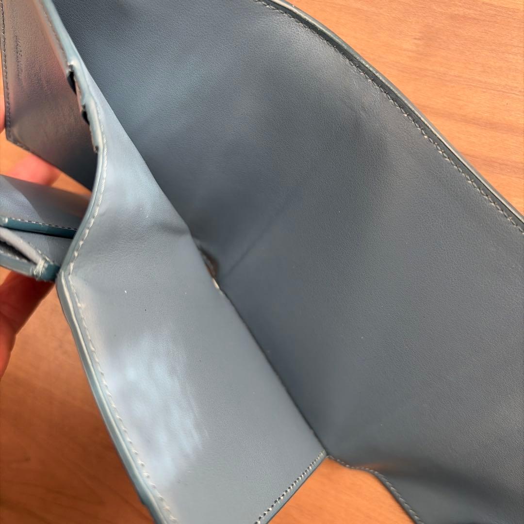 CELINE セリーヌ ブルー 財布 トリフォールド