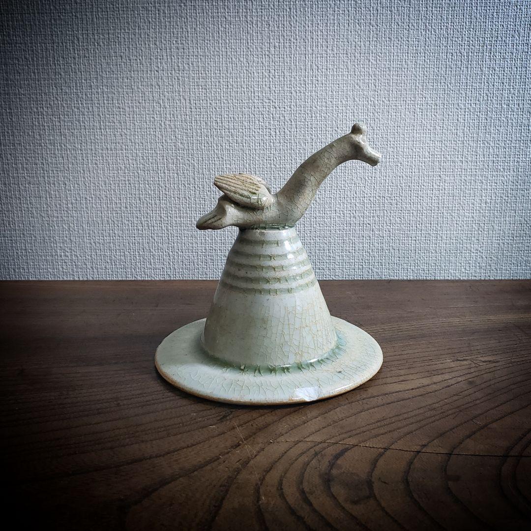 蓋　壺　中国骨董　宋　青釉　盖罐　がいかん　魂瓶