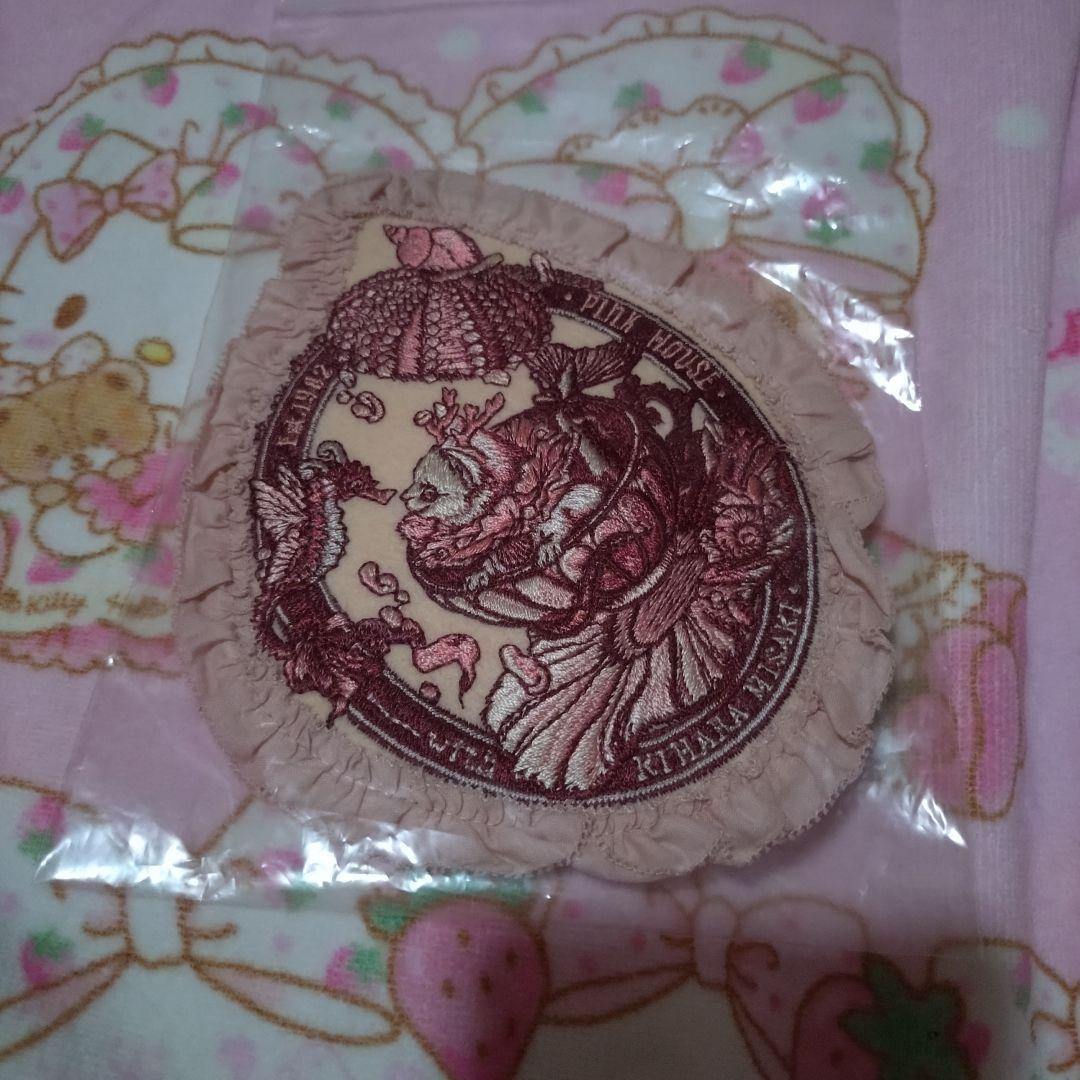 ピンクハウス　ワッペン　ブローチ　刺繍　コサージュ　ピコフリル