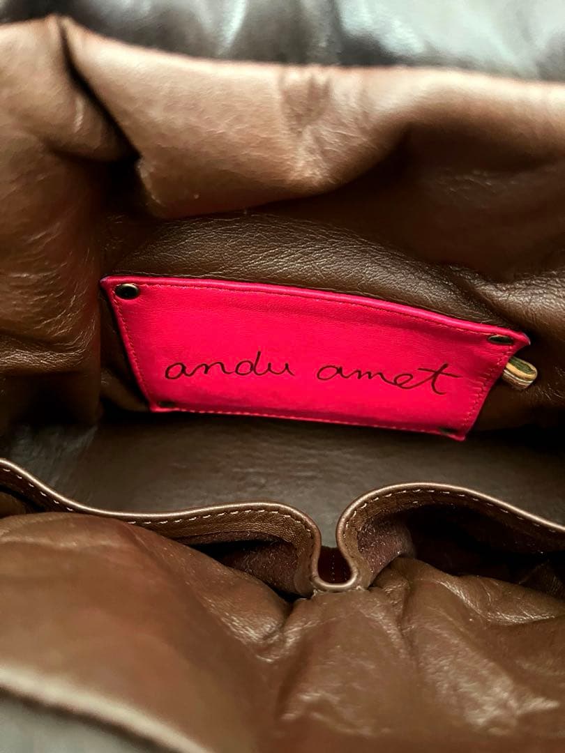 【andu amet】シープスキン　ハンドバッグ