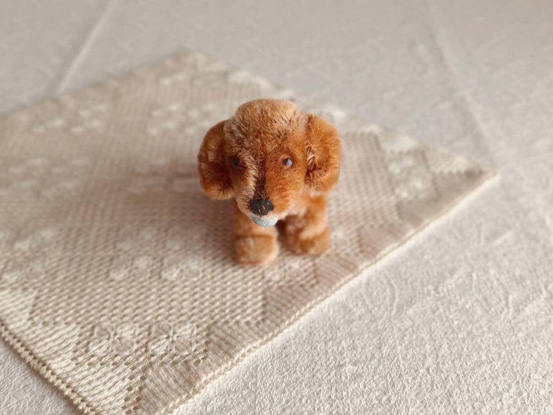 * vintage animal ❀ オレンジグラスアイ *ミニチュア ダックス