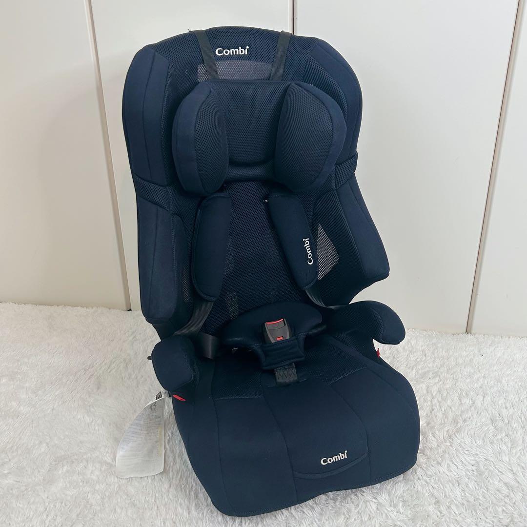美品 コンビ ジョイトリップ エアスルー GH チャイルドシート ネイビー