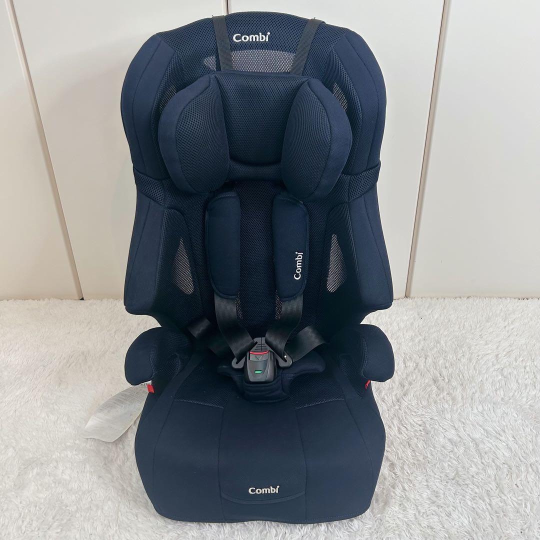 美品 コンビ ジョイトリップ エアスルー GH チャイルドシート ネイビー