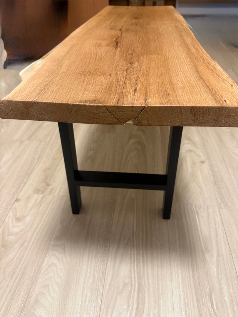 天然木　一枚板　ベンチ　栗の木　中津川産