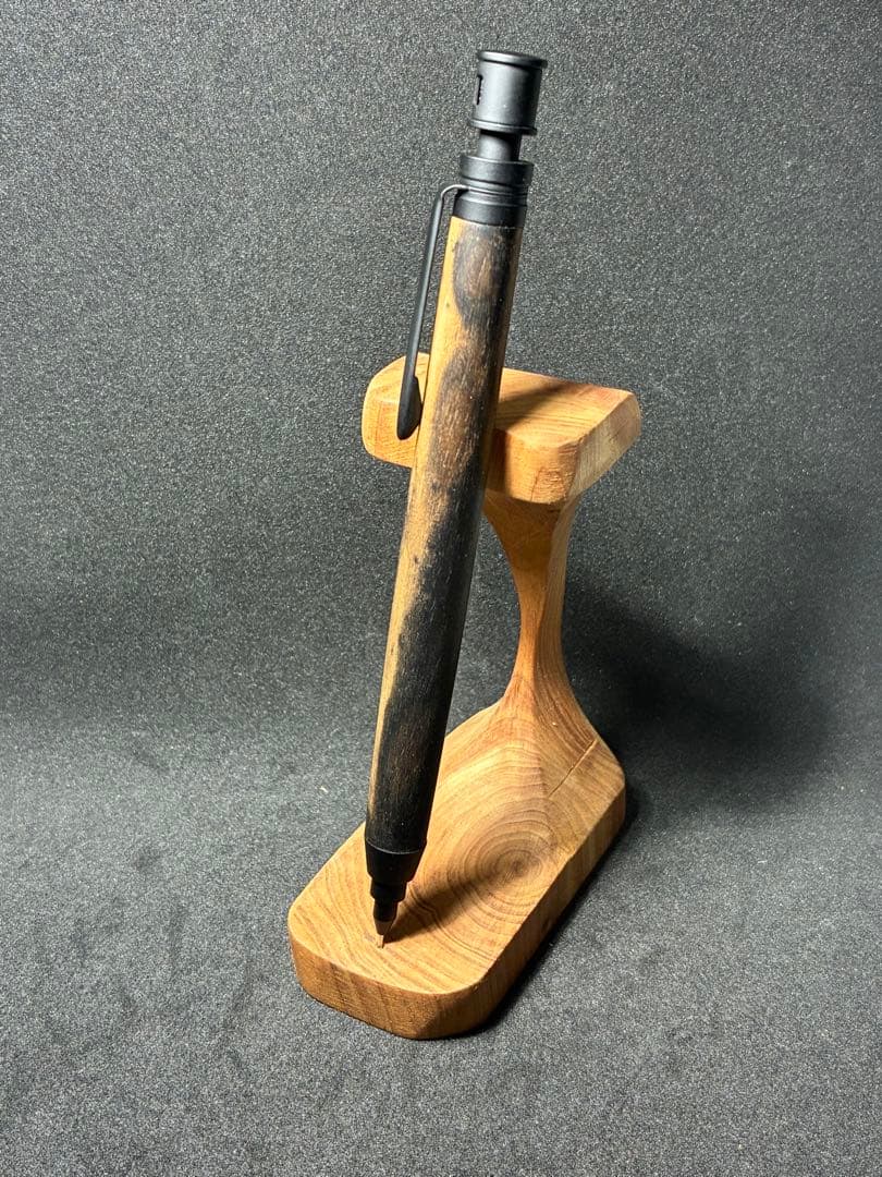 MDS1シャーペン0.5mm 黒柿孔雀杢