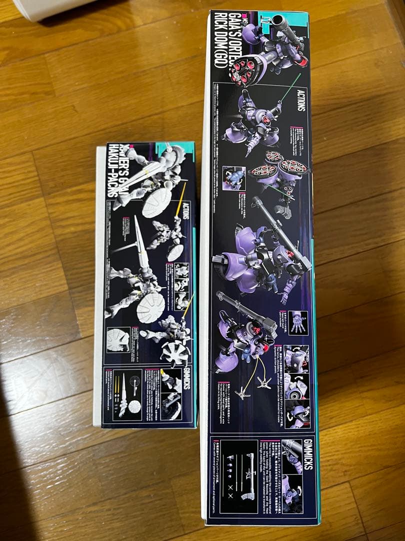 ガンプラ　エグザベ専用ギャン(ハクジ装備) リックドム　ガイア機オルテガ機GQ