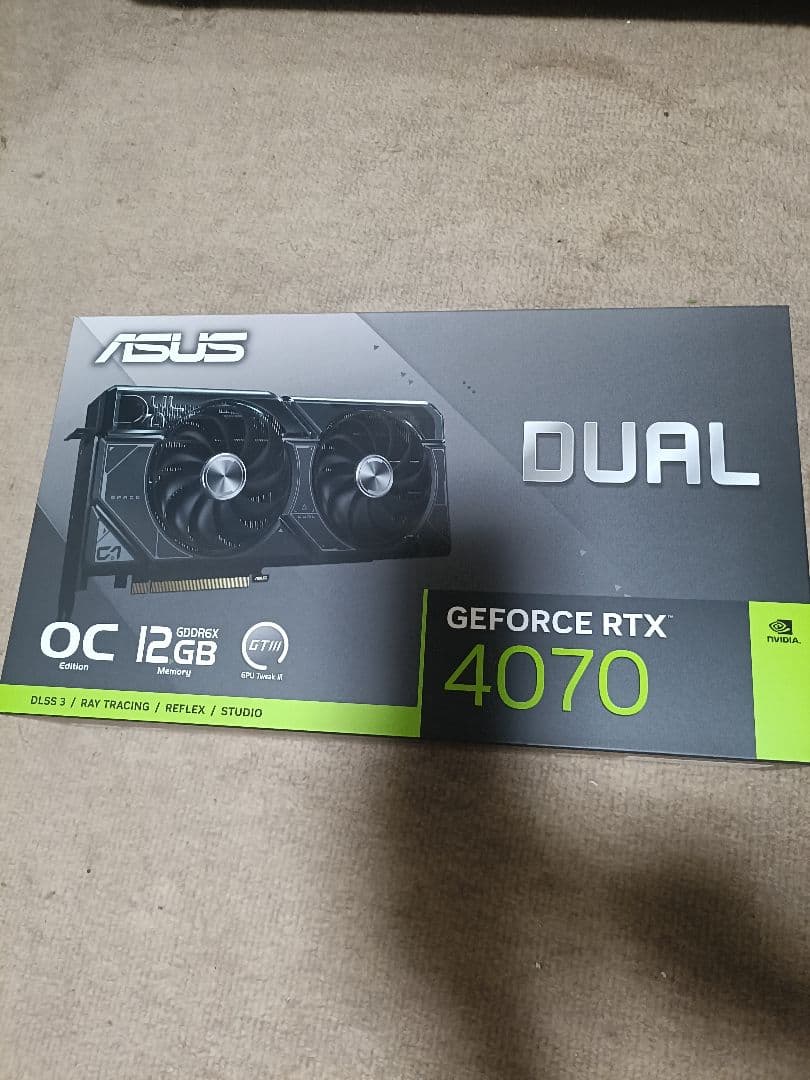 グラフィックボード・グラボ・ビデオカード ASUS DUAL RTX 4070 OC RTX4070