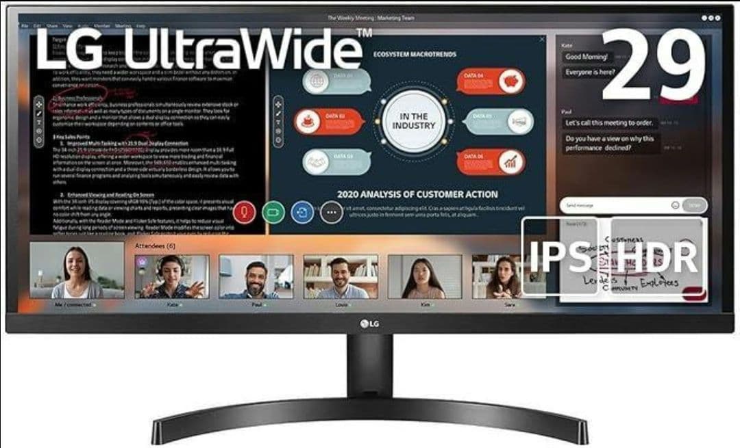 美品 LGモニター29WL500-B 29インチ21:9 1080HDR IPS