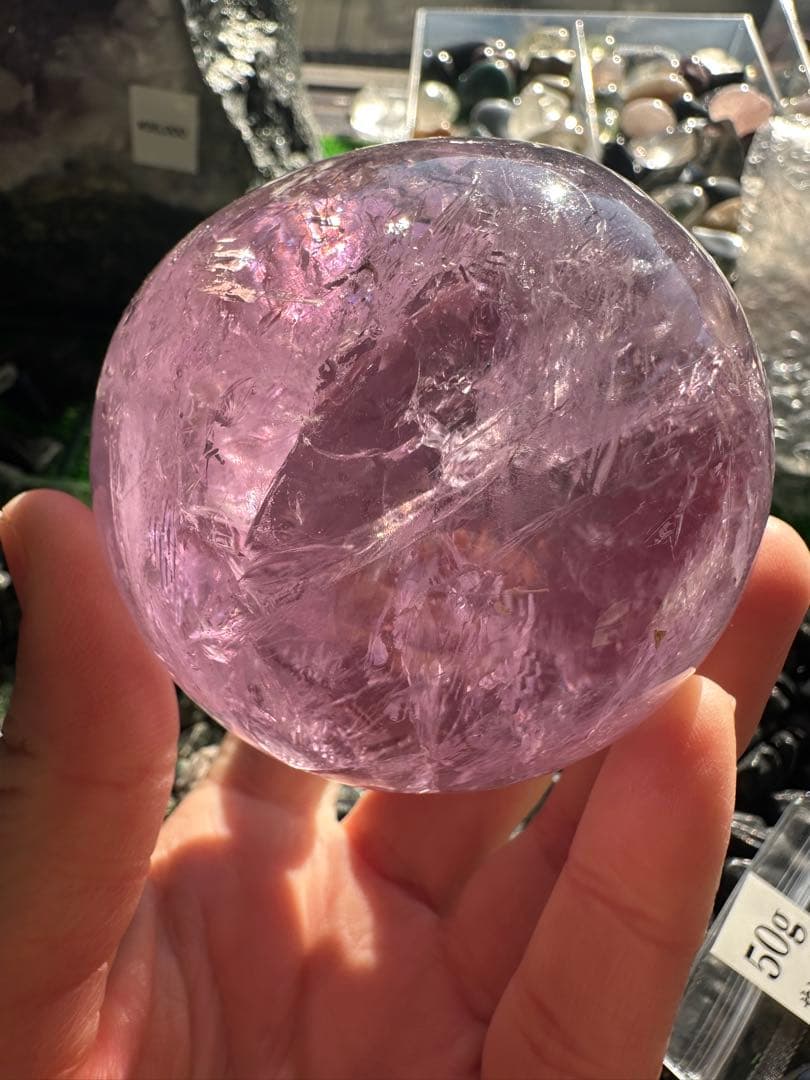 アメジスト スフィア（天然石） 506g