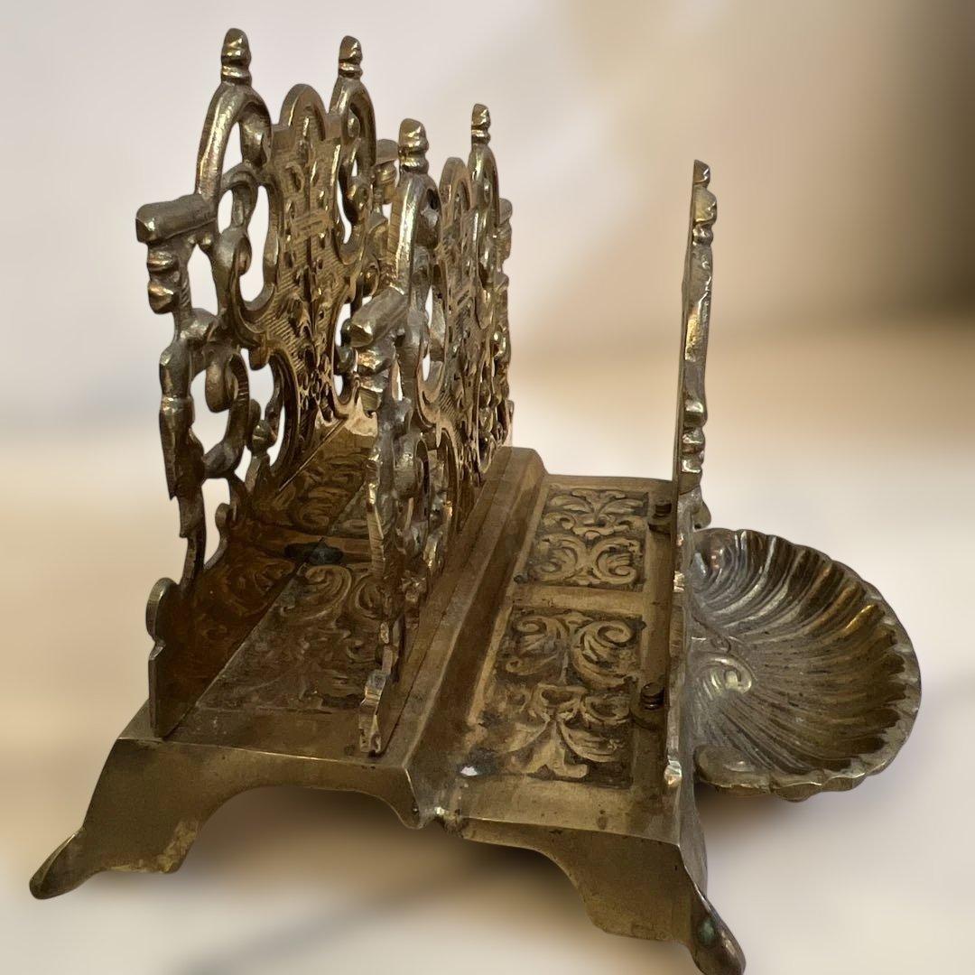 アンティーク金属製レターホルダー