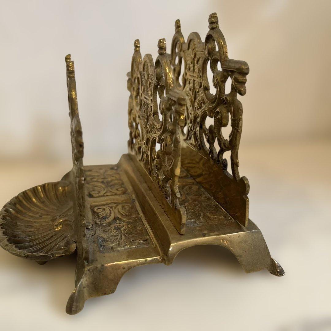 アンティーク金属製レターホルダー