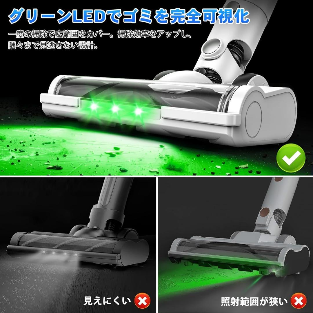 掃除機 コードレス 50Kpa超強力吸引 2WAY コードレス掃除機