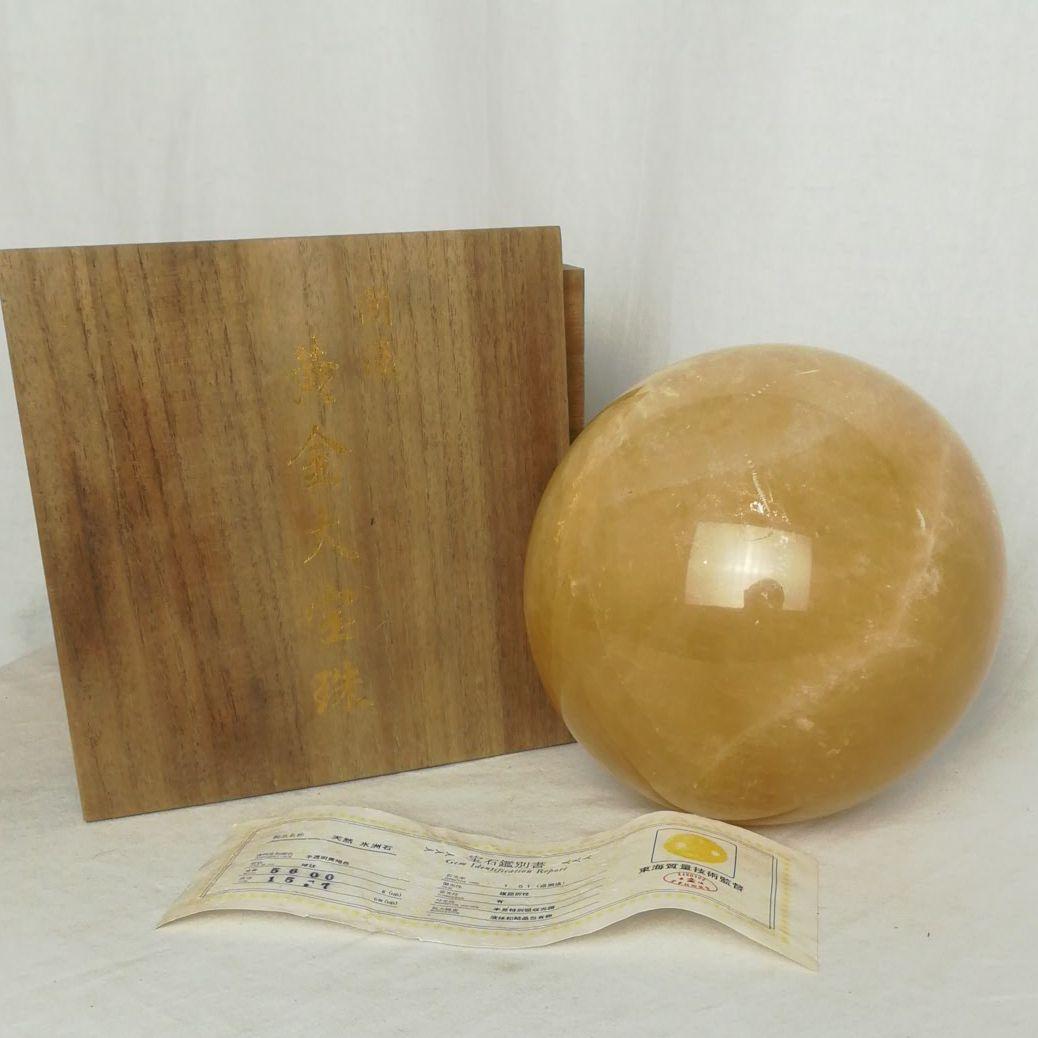 mokumokumama　天然石　天然　氷洲石　カルサイト　共箱　鑑定書付