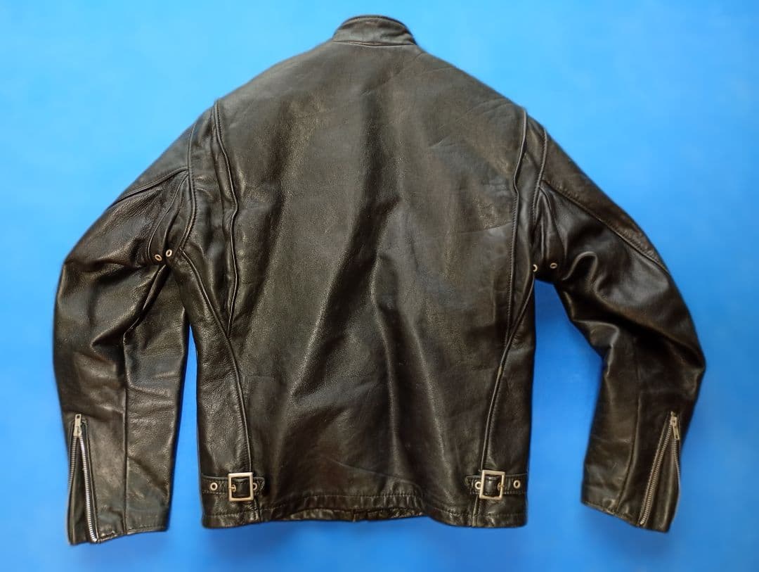 Schott ブラックレザージャケット 38