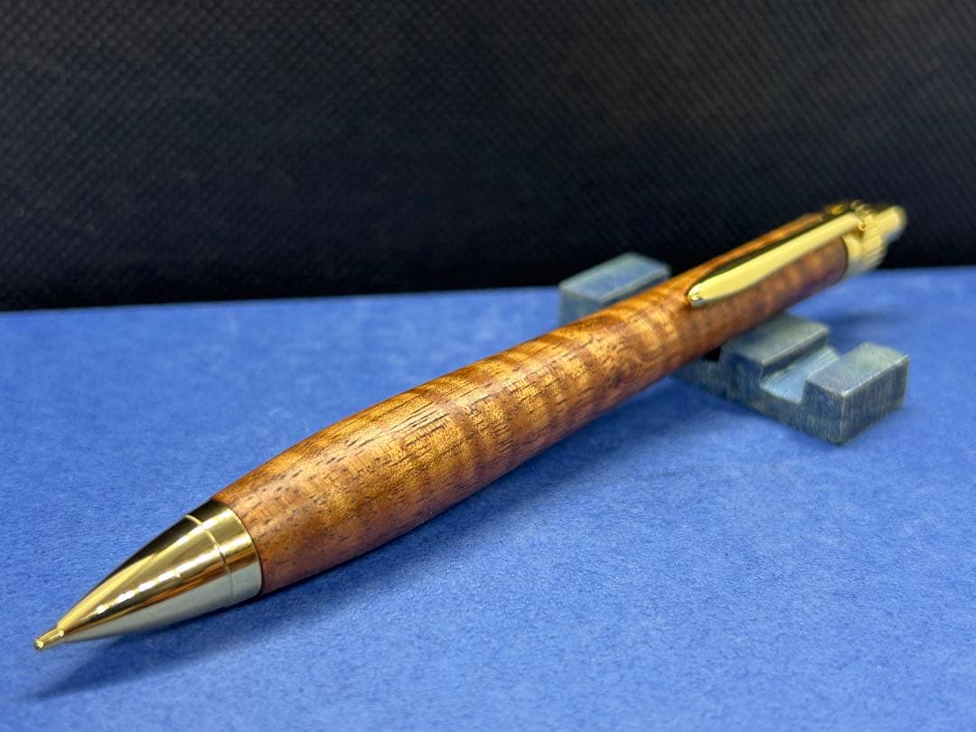 【早い者勝ち】ハワイアンコアカーリー　木軸ペン　加藤金属　ハンドメイド