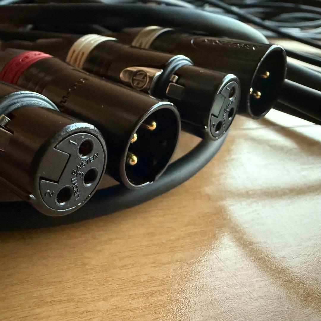 MOGAMI 2549 XLRケーブル 10m ×2本 PA・DTM