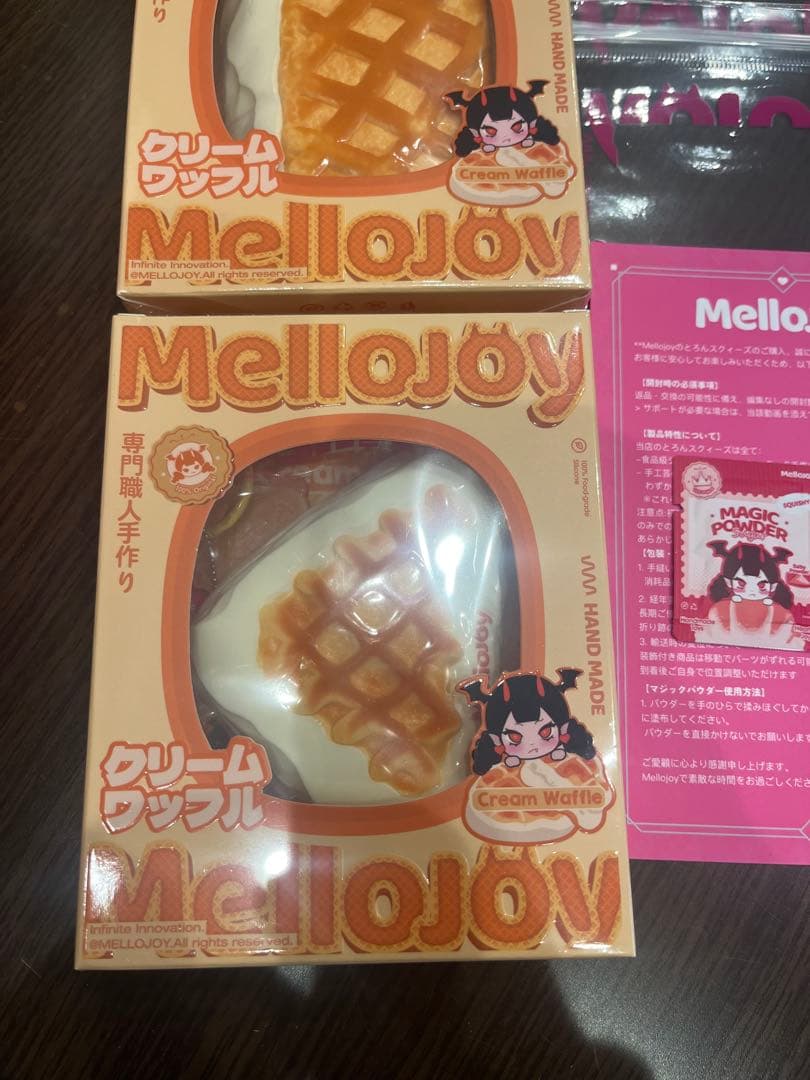 クリームワッフル Mellojoy メロジョイ 三角　スクエア 2個セット　③
