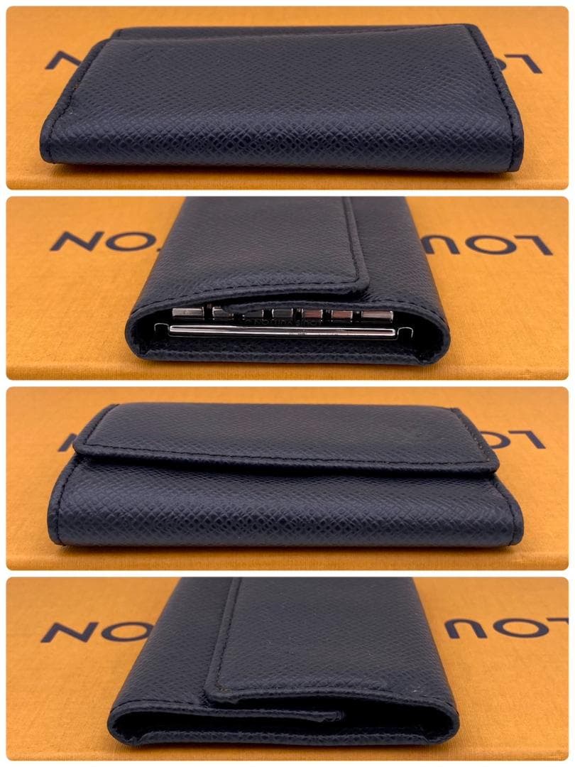 ルイヴィトン　タイガ　ミュルティクレ6 　キーケース　6連　ブラック　黒