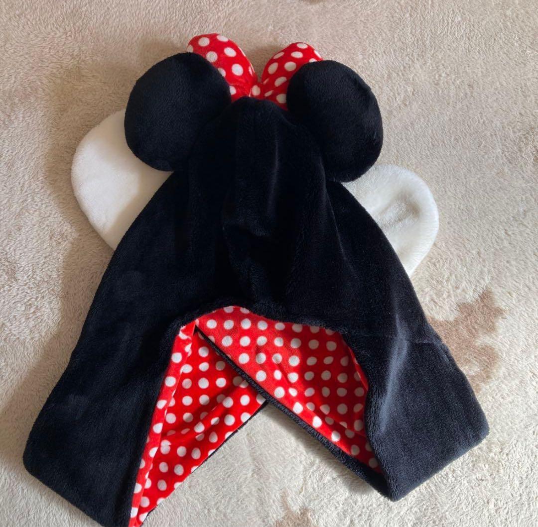 ディズニー　マフラーキャップ　ミニー