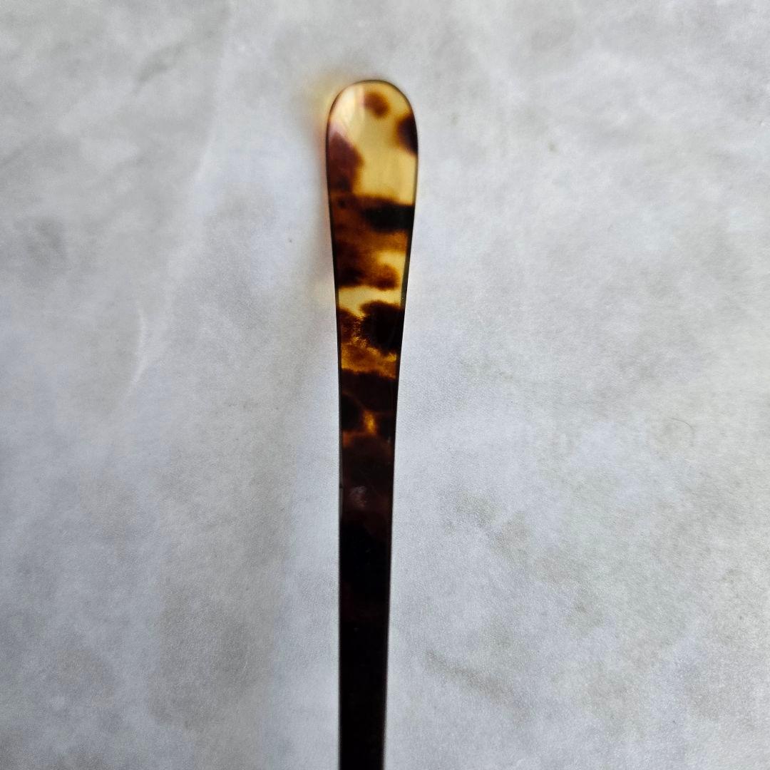 鼈甲　茶杓　かんざし　簪　茶道　表千家　裏千家　茶会　骨董　べっ甲　和装　着物