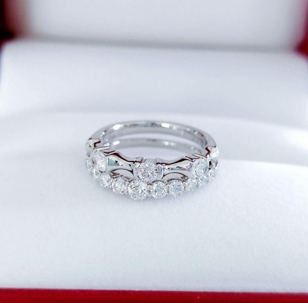 平和堂貿易 クイーンジュエリー Pt950 極上美 ダイヤモンドリング