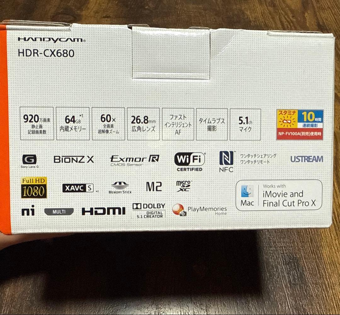 SONY HDR-CX680 20年製