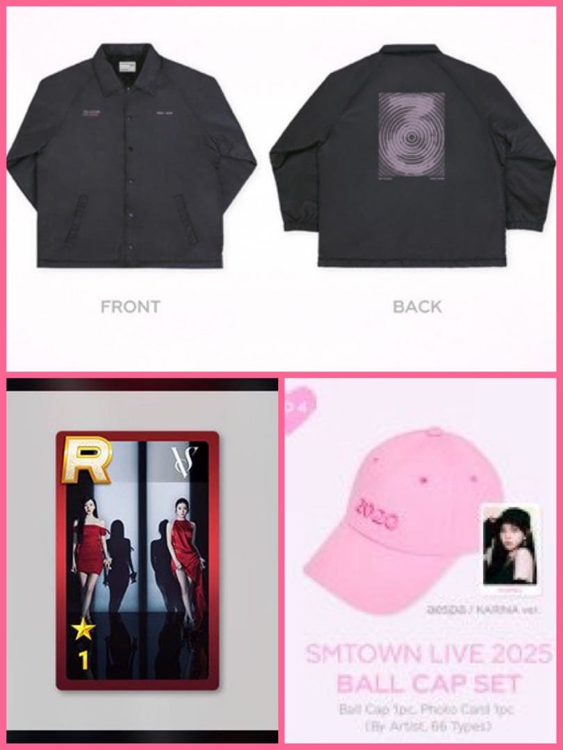 SMTOWN ジャケット RedVelvet キャップ スシュエム トレカ