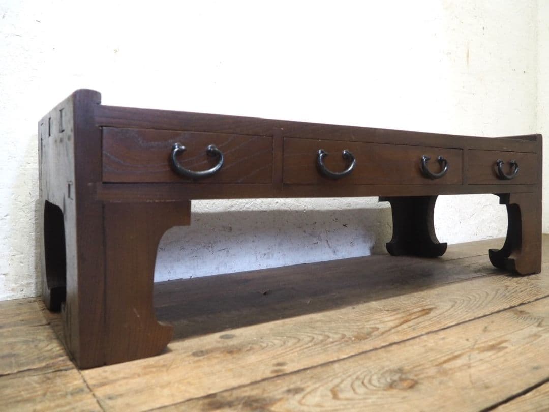 1199 アンティーク　文机　ローテーブル　座卓　ちゃぶ台 レトロ　展示台　花台