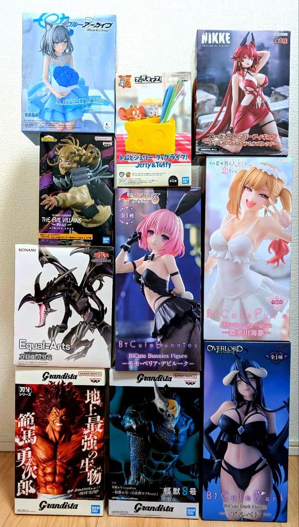 【範馬勇次郎/アルベド/遊戯王/ブルアカ他】プライズ10体セットまとめ売り