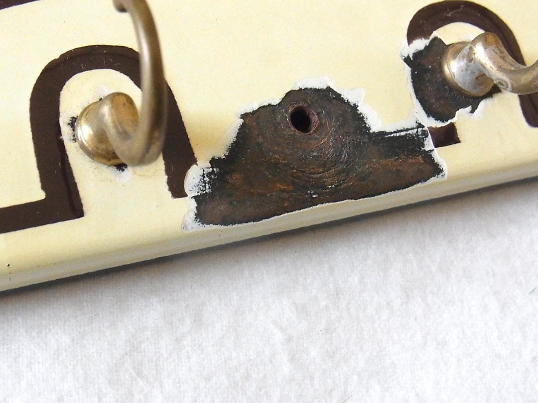 フランス製 ホーロー「Clefs」キーラック アンティーク 壁掛けキーフック