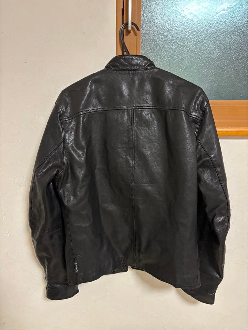 ARMANI JEANS ブラック レザージャケット M