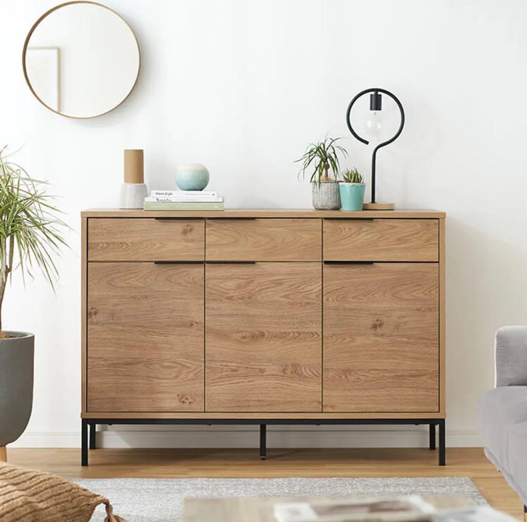 【美品】LOWYA ロウヤ [幅118] 収納棚 チェスト キャビネット