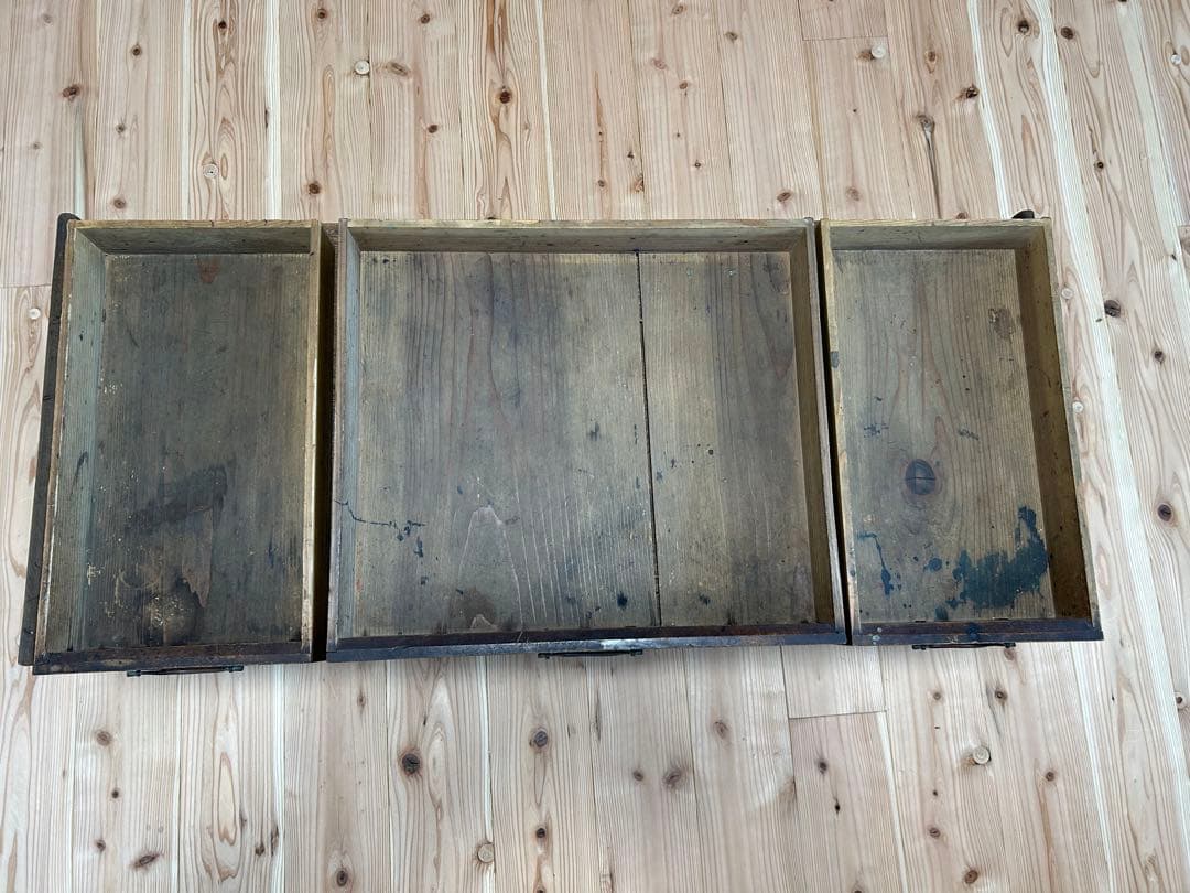 木製　文机　昭和レトロ　アンティーク　ビンテージ　古道具　引き出し付き