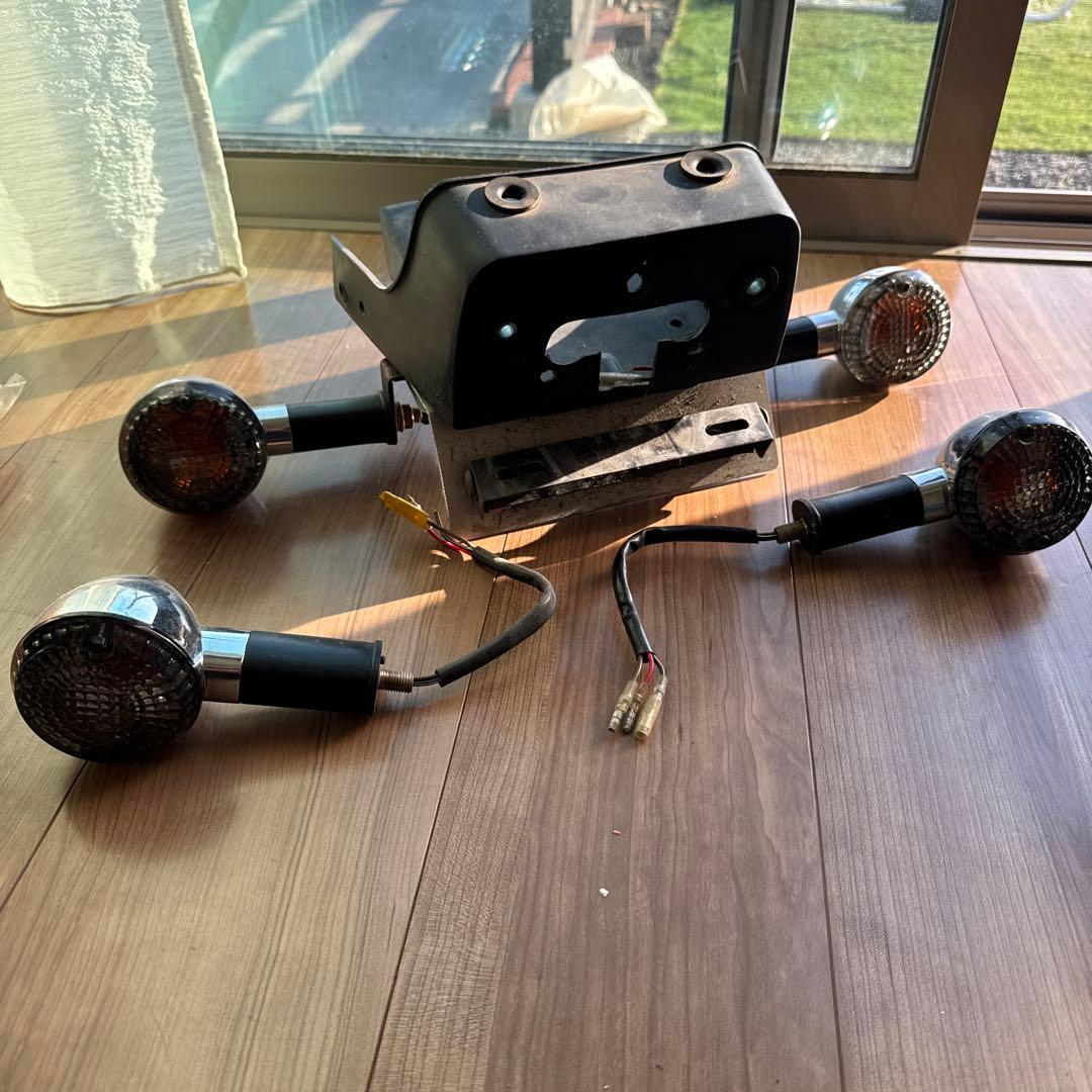 ゼファー400純正ウィンカー、ブラックレンズ