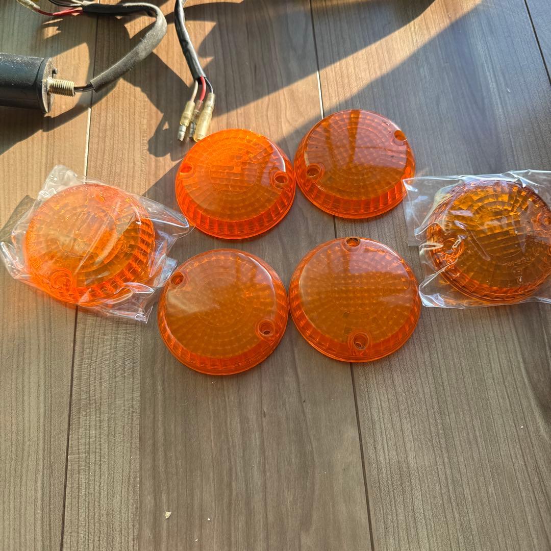 ゼファー400純正ウィンカー、ブラックレンズ