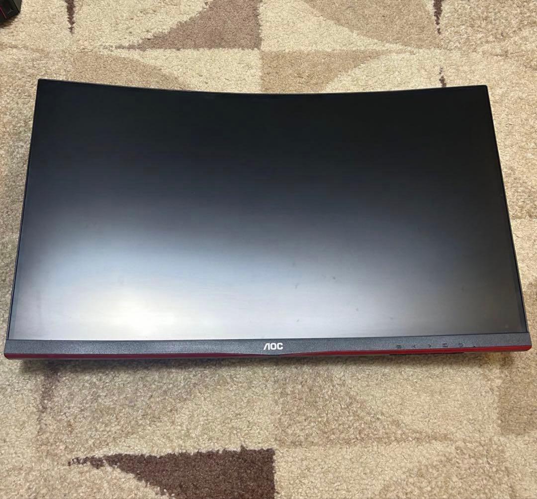 aoc 240hz 湾曲モニター モニターアーム付けます‼️
