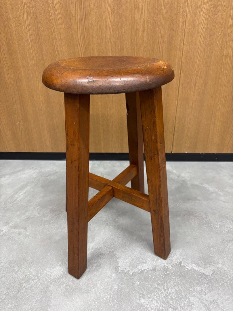丸椅子　スツール　椅子　アンティーク　古道具