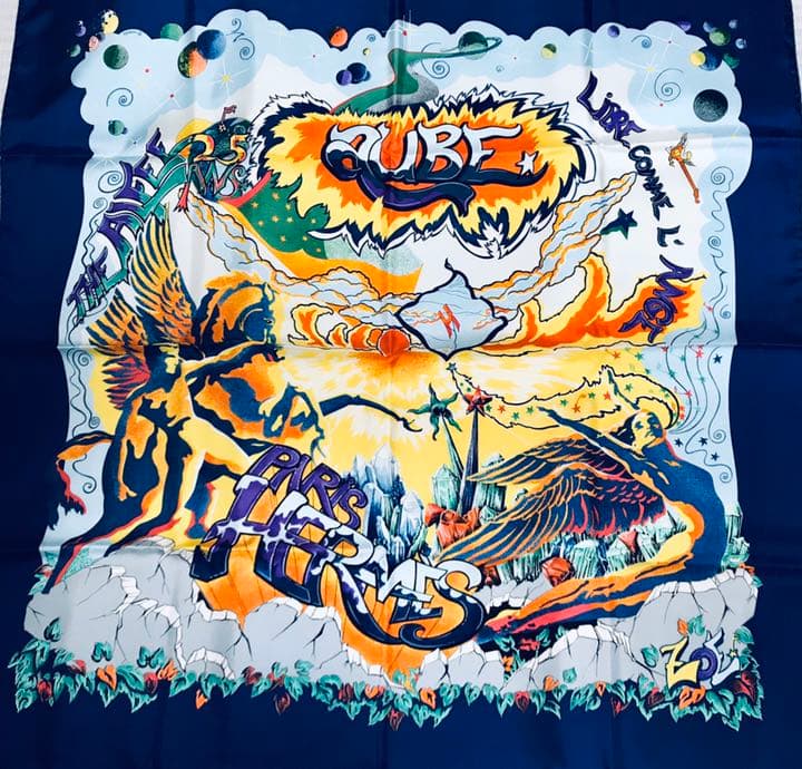 HERMES エルメス スカーフ THE ALFEE 25周年レディース