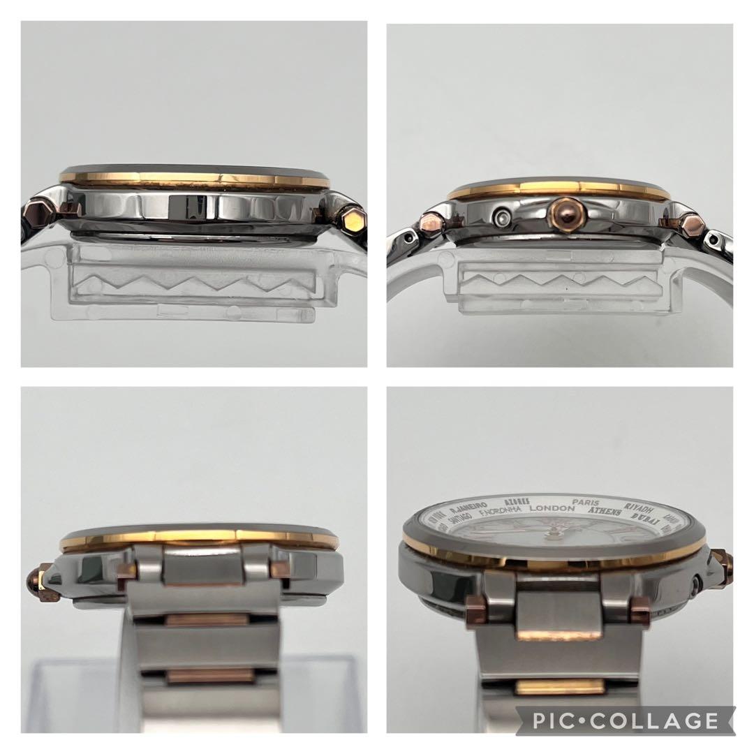 稼働品 シチズン エコドライブ クロスシー ハッピーフライト 電波時計