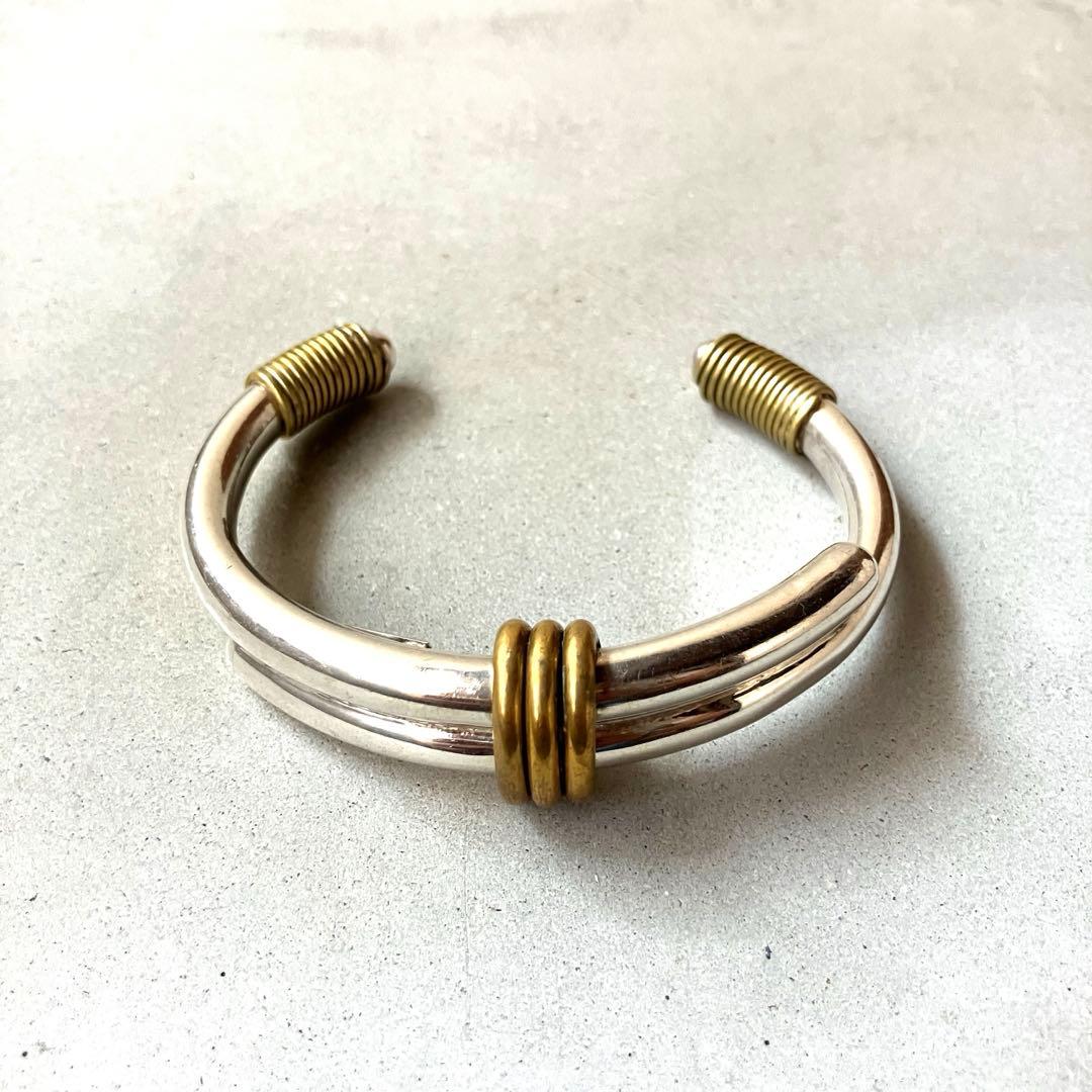 メキシコ製 MEXICO VINTAGE バングル ブレスレット 925×真鍮
