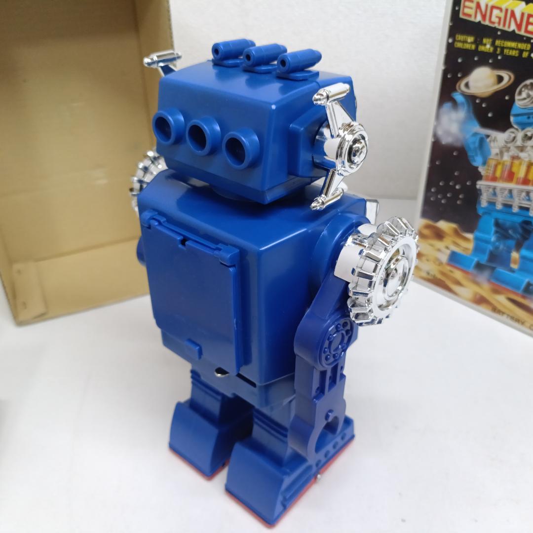 B32 デッドストック 当時物 堀川玩具 ブリキ スモーキング エンジンロボット