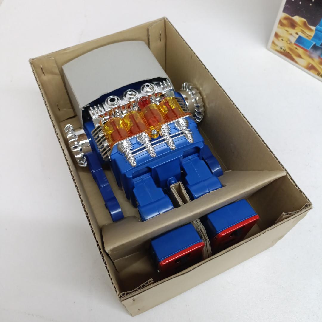 B32 デッドストック 当時物 堀川玩具 ブリキ スモーキング エンジンロボット