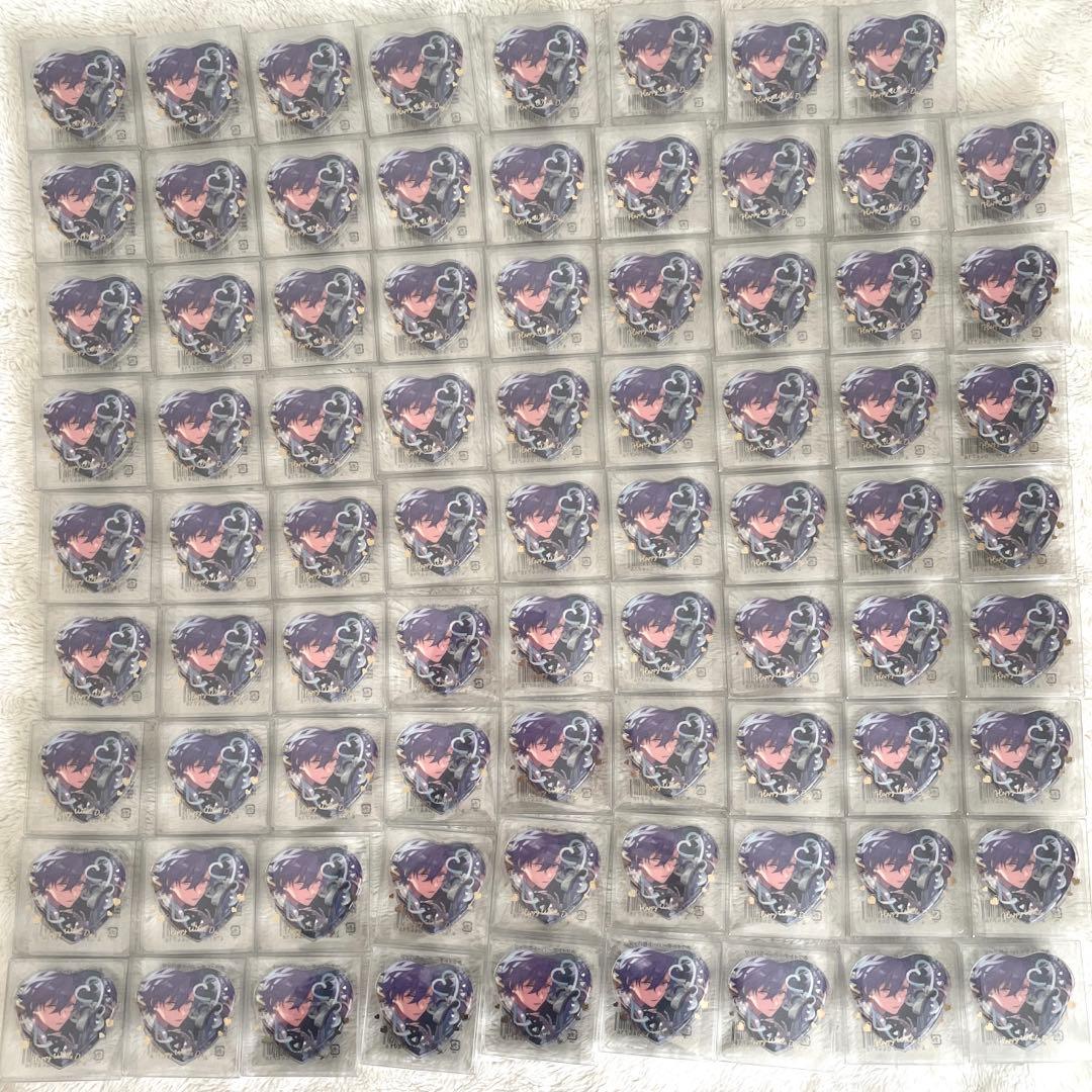 ホワイトデー　ハート缶バッジ　乙狩アドニス　80点